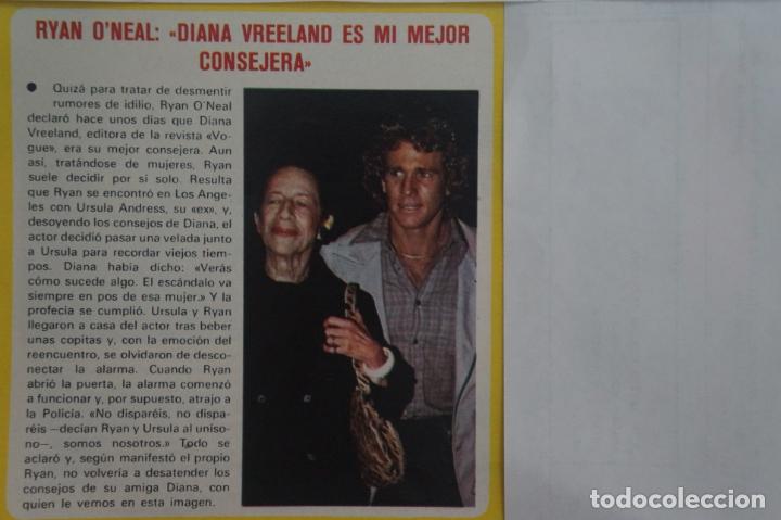 Coleccionismo de Revistas y Peri&oacute;dicos: RECORTE REPORTAJE CLIPPING DE RYAN O&acute;NEAL REVISTA SEMANA N&ordm; 2023 PAG 54 L46