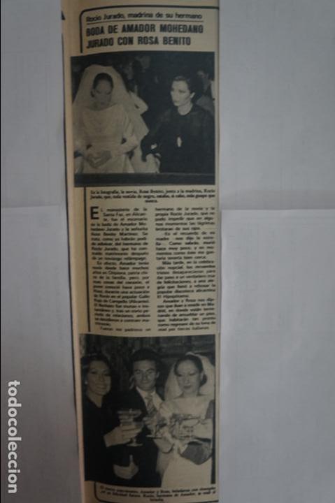 Coleccionismo de Revistas y Peri&oacute;dicos: RECORTE REPORTAJE CLIPPING DE AMADOR MOHEDANO Y ROSA BENITO REVISTA SEMANA N&ordm; 2023 PAG 91 L46