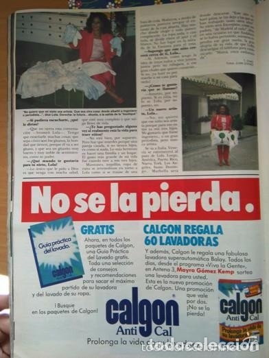 Coleccionismo de revistas y peri&oacute;dicos: recorte lola flores quiere ser abuela