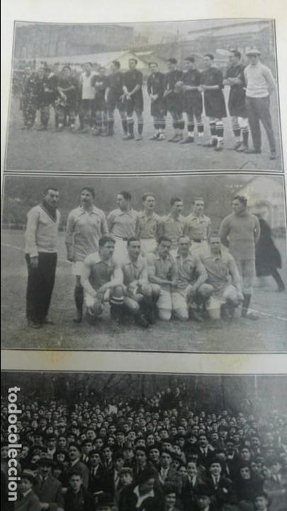 Collezionismo di Riviste e Giornali: PARTIDO DE FUTBOL ENTRE ESPA&Ntilde;A-FRANCIA EN SAN SEBASTIAN HOJA A&Ntilde;O 1923