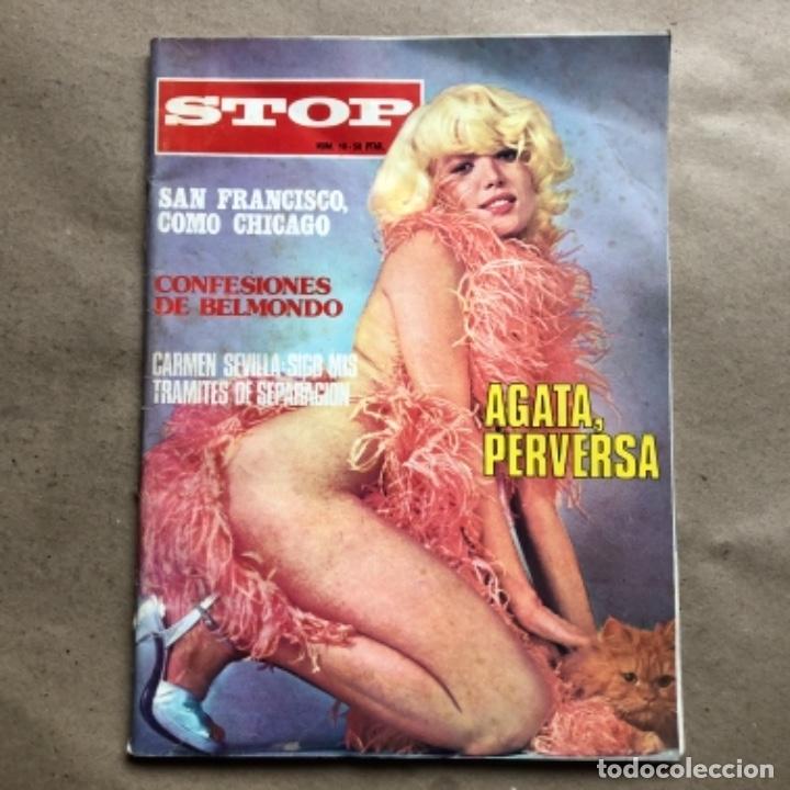 Coleccionismo de Revistas y Peri&oacute;dicos: REVISTA STOP N&deg;10, DEL A&Ntilde;O 1974. &Aacute;GATA LYS, CARMEN SEVILLA, ROSA VALENTY, VICTORIA VERA,..