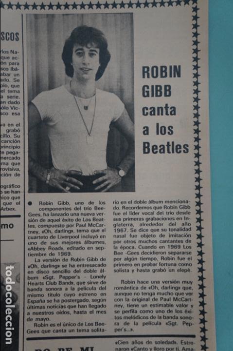 Coleccionismo de Revistas y Peri&oacute;dicos: RECORTE REPORTAJE CLIPPING DE ROBIN GIBB DE LOS BEE-GEES REVISTA SEMANA N&ordm; 2040 PAG 69 L47