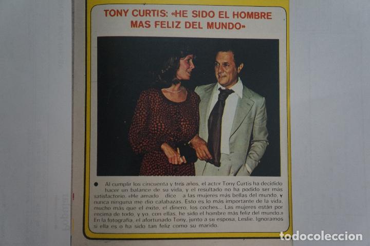 Coleccionismo de Revistas y Peri&oacute;dicos: RECORTE REPORTAJE CLIPPING DE TONI CURTIS REVISTA SEMANA N&ordm; 2040 PAG 49 L 47