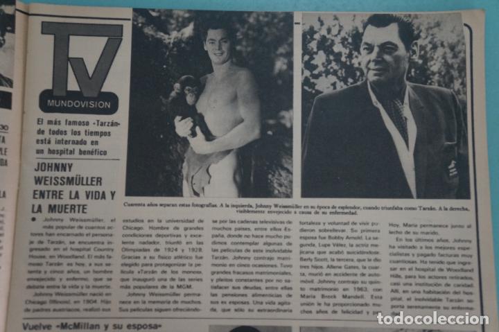 Coleccionismo de Revistas y Peri&oacute;dicos: RECORTE REPORTAJE CLIPPING DE TARZAN JOHNNY WEISSM&Uuml;LLER REVISTA SEMANA N&ordm; 2036 PAG 21 L47