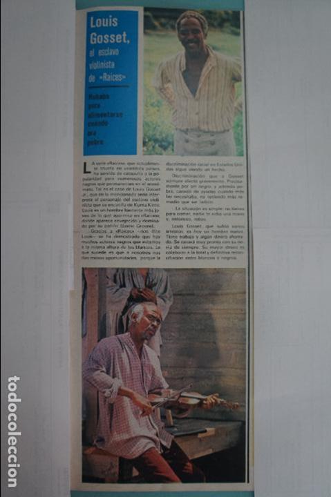 Coleccionismo de Revistas y Peri&oacute;dicos: RECORTE REPORTAJE CLIPPING DE LUIS GOSSET SERIE RAICES REVISTA SEMANA N&ordm; 2036 PAG 43 L47