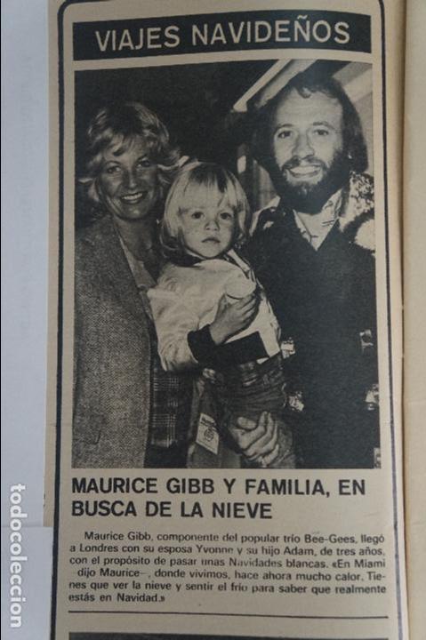 Coleccionismo de Revistas y Peri&oacute;dicos: RECORTE REPORTAJE CLIPPING DE MAURICE GIBB DE BEE-GEES REVISTA SEMANA N&ordm; 2030 PAG 12 L46