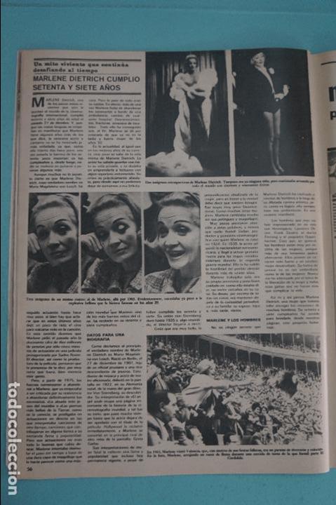 Coleccionismo de Revistas y Peri&oacute;dicos: RECORTE REPORTAJE CLIPPING DE MARLENE DIETRICH REVISTA SEMANA N&ordm; 2030 PAG 56 L46