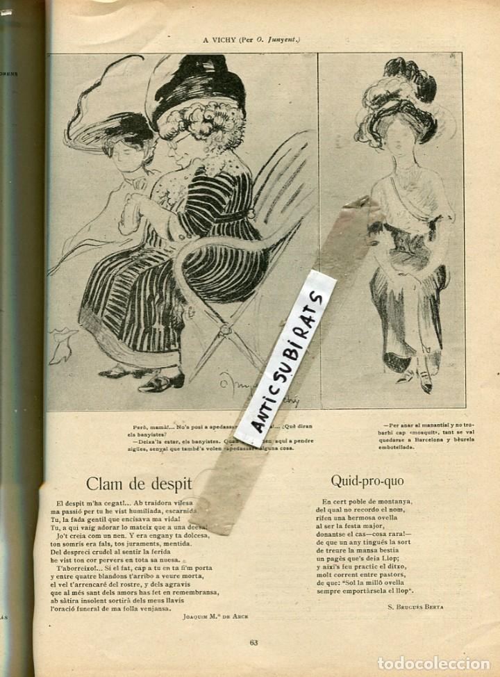 Coleccionismo de revistas y peri&oacute;dicos: REVISTA ANY 1912 OLEGARI JUNYENT CARICATURAS JUNOY PICAROL SANCHO RAFEL ATCHE PELLICER MONTSENY