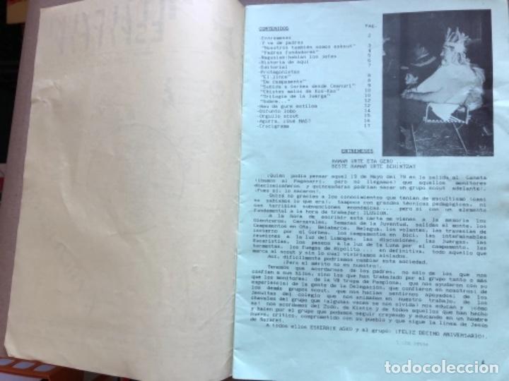 Coleccionismo de Revistas y Periódicos: INDAUTXUKO ESKAUTAK (BILBAO, 1989). FANZINE ORIGINAL DEL GRUPO SCOUT DE INDAUTXU. CELEBRANDO X ANIVE - Foto 2 - 135208190