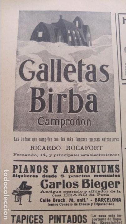 Colecionismo de Revistas e Jornais: GALLETAS BIRBA CAMPRODON RICARDO ROCAFORT HOJA REVISTA A&Ntilde;O 1927