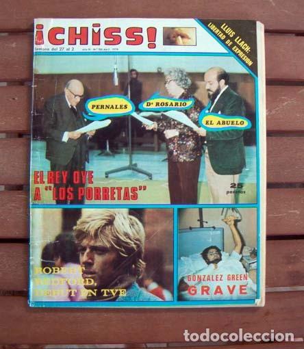 Collection Magazines and Newspapers: Revista CHISS N&ordm; 106 / PATRICIA ADRIANI, EMILIO JOSE, LOS PORRETAS, AMOR LESBIANO, ANGIE DICKINSON