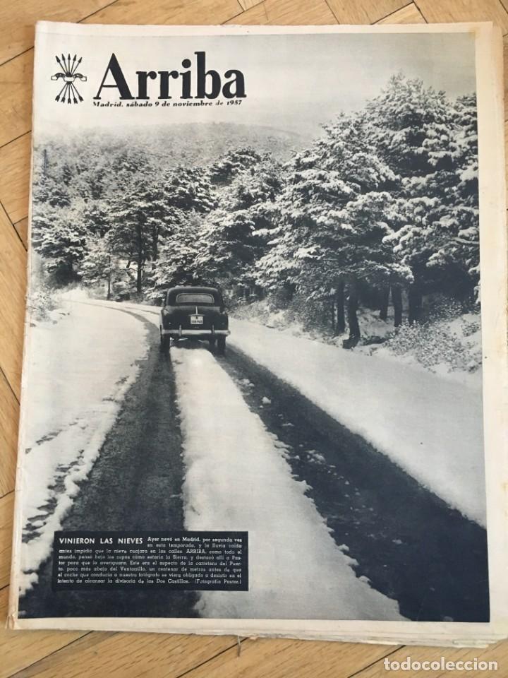 Colecionismo de Revistas e Jornais: ARRIBA (9-11-57) NIEVE VENTORRILLO LA GRANJA NAVACERRADA COLLADO MEDIANO YOUNG MARTIN