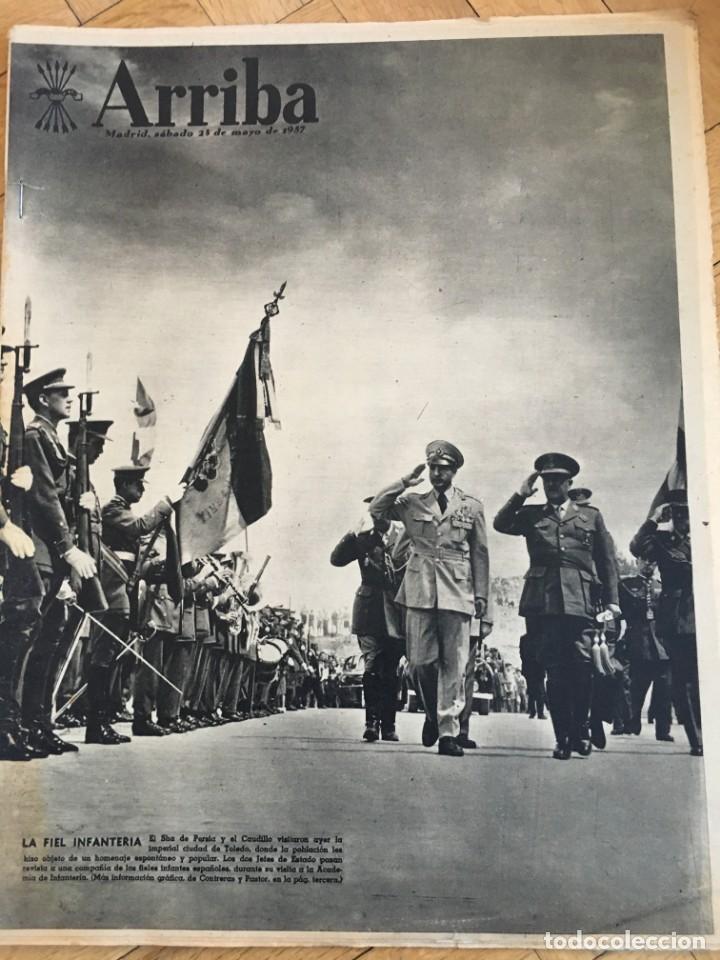 Colecionismo de Revistas e Jornais: ARRIBA (25-5-57) MALAGA TOLEDO FERIA DE EXPOSICIONES DE GRANOLLERS PASEO DEL PRADO MADRID