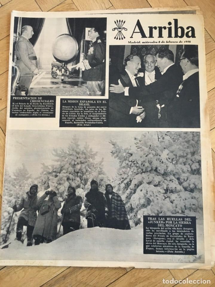Colecionismo de Revistas e Jornais: ARRIBA (8-2-56) SIERRA DEL MONCAYO JUNKER