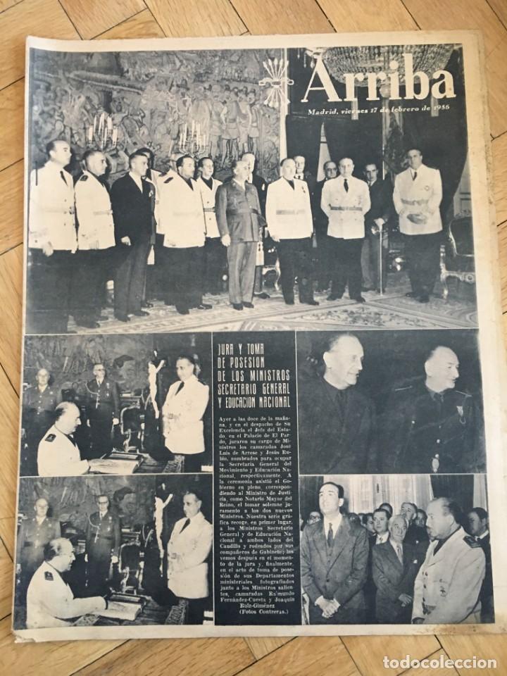 Colecionismo de Revistas e Jornais: ARRIBA (17-2-56) MALLORCA ISLA DE CASTILLOS MIGUEL BOVER  AMATE SEVILLA