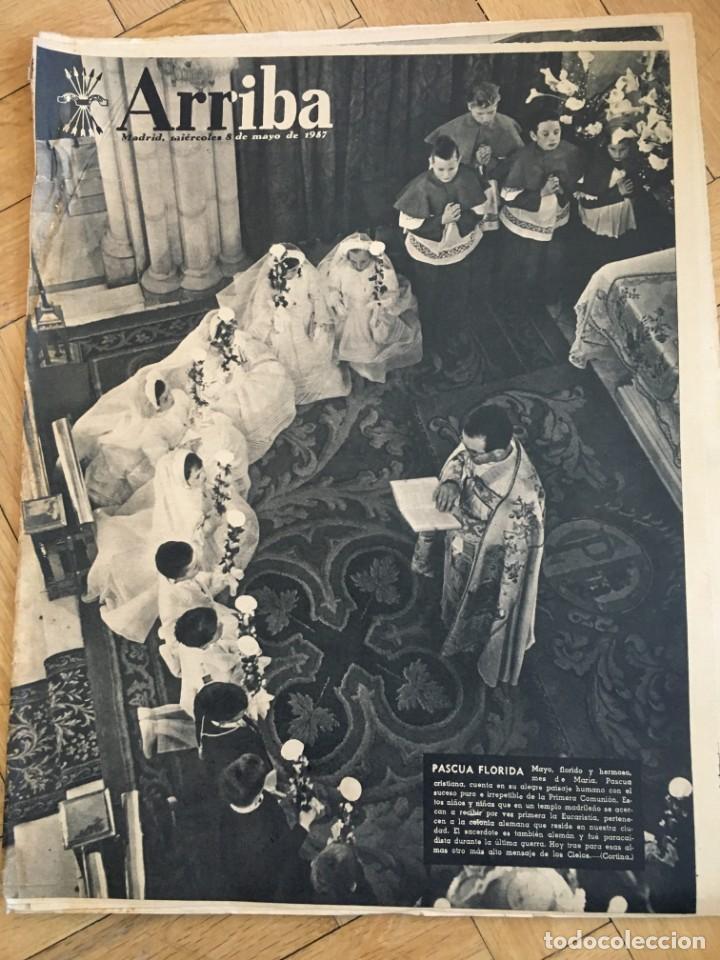 Colecionismo de Revistas e Jornais: ARRIBA (8-5-57) METRO PLAZA ESPA&Ntilde;A CARABANCHEL FERIA DE SAN ISIDRO CALLE GRAN VIA ESCOCIA ESPA&Ntilde;A