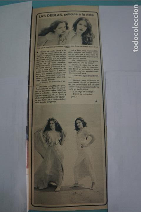 Coleccionismo de Revistas y Peri&oacute;dicos: RECORTE REPORTAJE CLIPPING DE FALY Y LOLI LAS DEBLAS REVISTA SEMANA N&ordm; 2050 PAG 65 L47