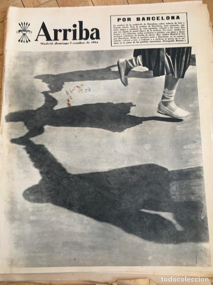 Colecionismo de Revistas e Jornais: ARRIBA (7-10-62) JULIO APARICIO COLON BARCELONA SAN ADRIAN CAMPINGS ESPA&Ntilde;OLES JUEGOS IBEROAMERICANOS
