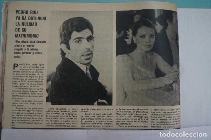 Coleccionismo de Revistas y Peri&oacute;dicos: RECORTE REPORTAJE CLIPPING DE PEDRO RUIZ MARIA JOSE CANTUDO REVISTA SEMANA N&ordm; 2050 PAG 76 L47