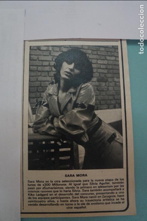 Coleccionismo de Revistas y Peri&oacute;dicos: RECORTE REPORTAJE CLIPPING DE SARA MORA 300 MILLONES REVISTA SEMANA N&ordm; 2047 PAG 15 L47