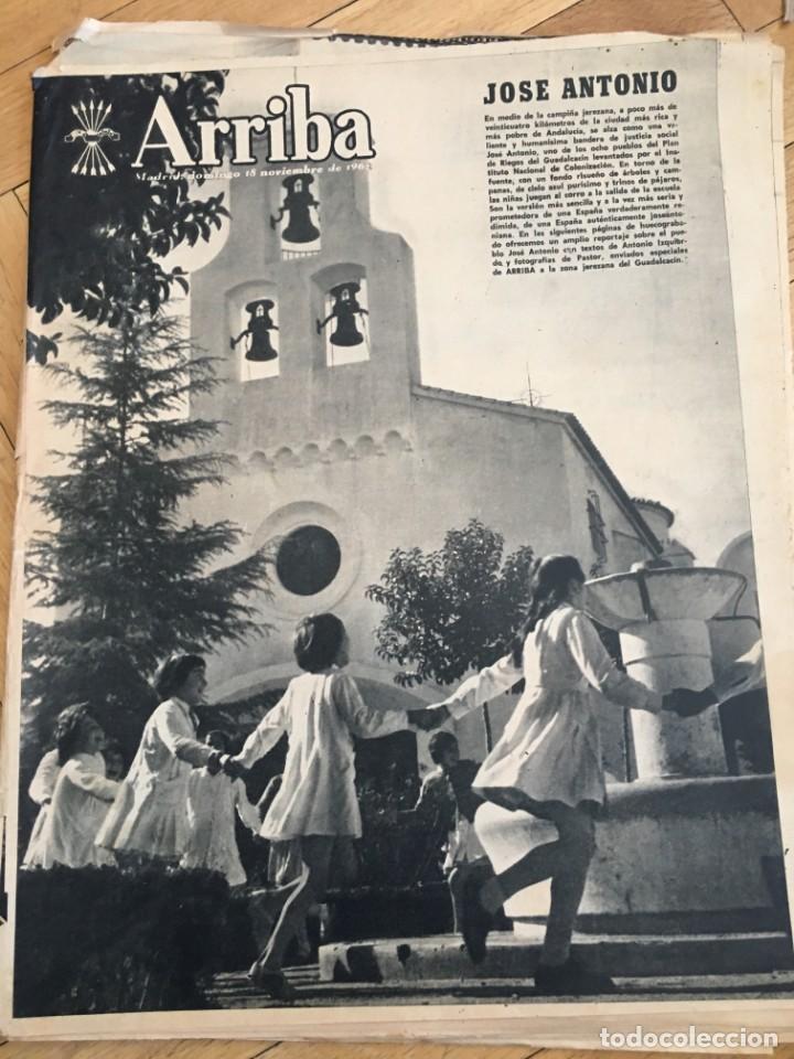 Coleccionismo de revistas y peri&oacute;dicos: ARRIBA (18-11-62) JOSE ANTONIO JEREZ DE LA FRONTERA GLORIETA BILBAO ALONSO MARTINEZ MADRID ATLETICO