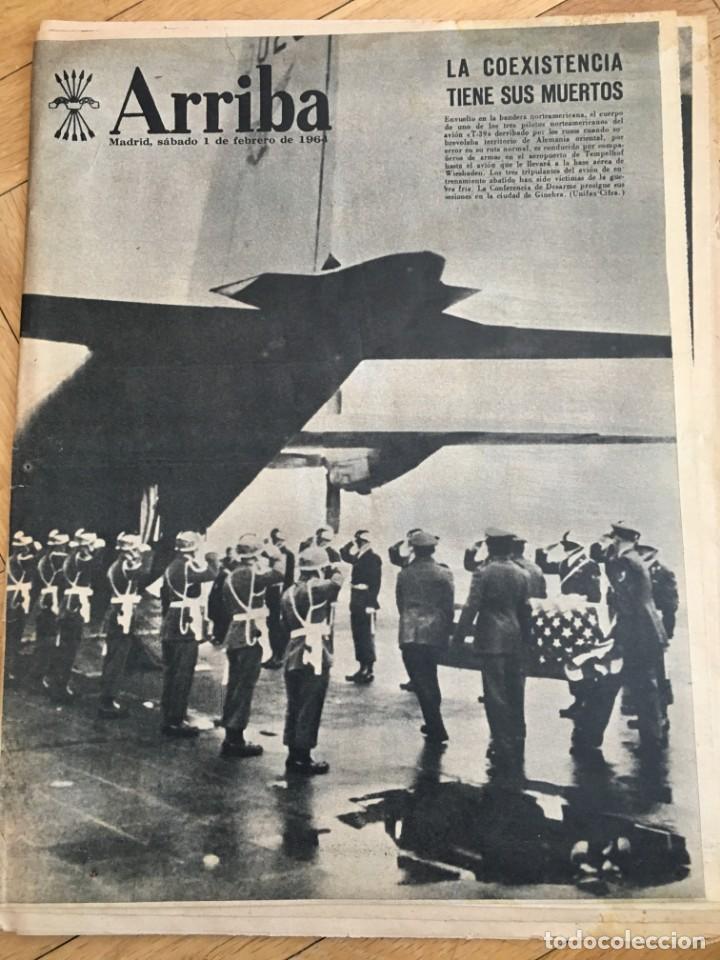Coleccionismo de revistas y peri&oacute;dicos: ARRIBA (1-2-64) SALESIANOS FERNANDO POO OLIMPIADAS DE INNSBRUCK REPUBLICA ARGENTINA