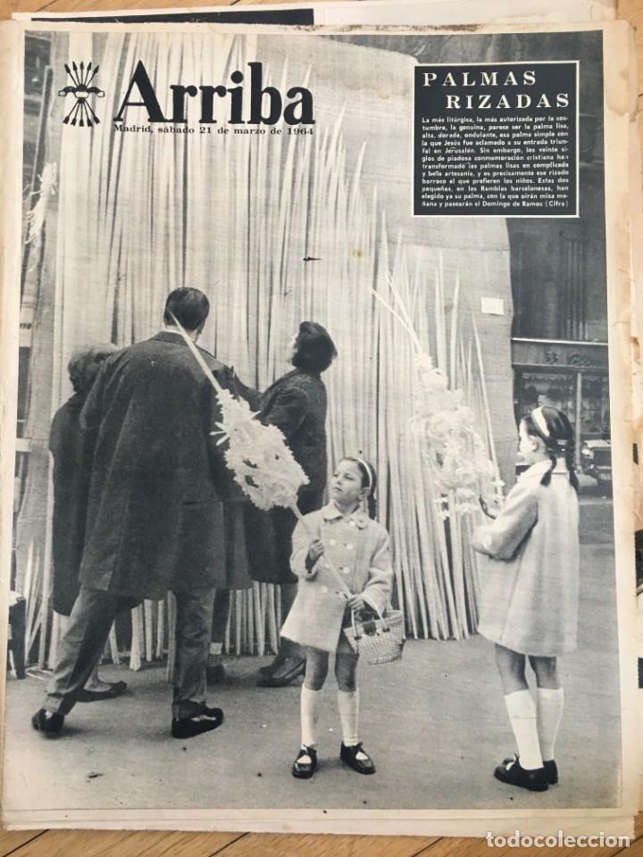 Sammeln von Zeitschriften und Zeitungen: ARRIBA (21-3-64) DESBORDAMIENTO RIO CIG&Uuml;ELA VILLARTA DE SAN JUAN SALAMANCA R. MADRID AMANCIO ALFA