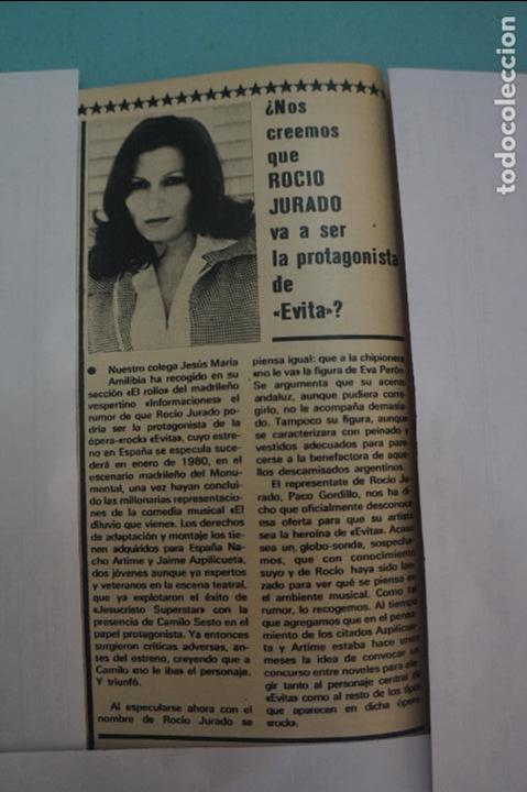 Coleccionismo de Revistas y Peri&oacute;dicos: RECORTE REPORTAJE CLIPPING DE ROCIO JURADO REVISTA SEMANA N&ordm; 2047 PAG 96 L47