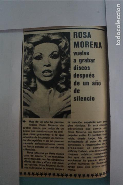 Coleccionismo de Revistas y Peri&oacute;dicos: RECORTE REPORTAJE CLIPPING DE ROSA MORENA REVISTA SEMANA N&ordm; 2047 PAG 96 L47