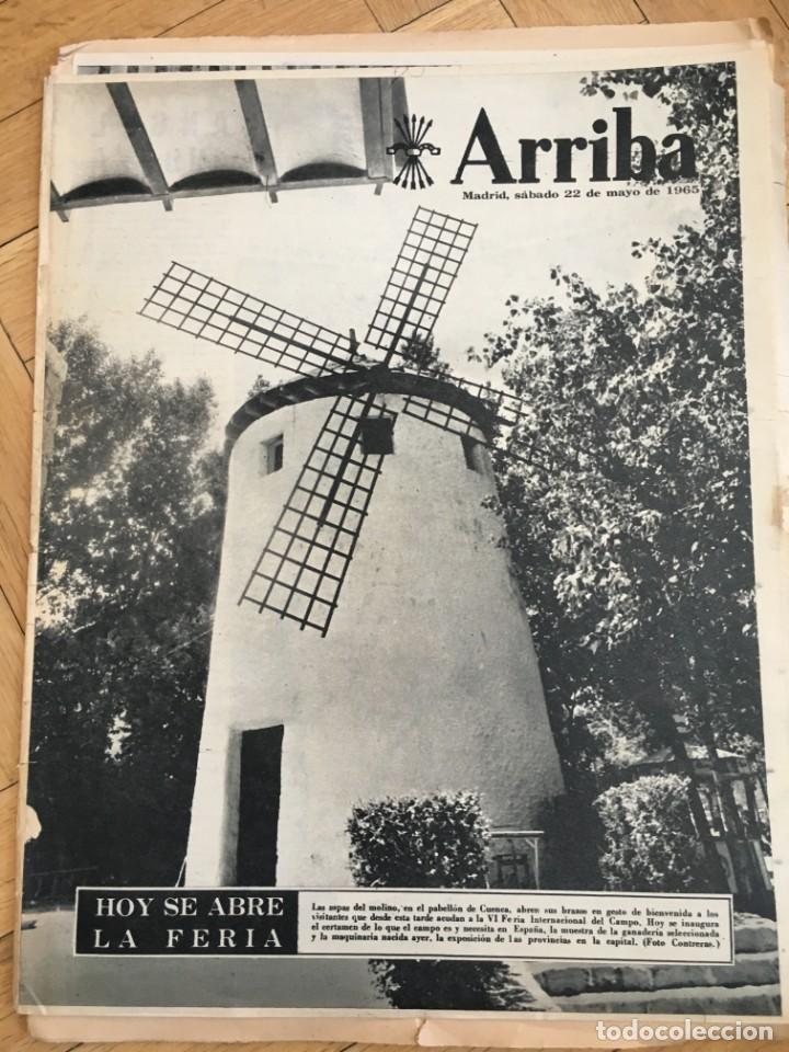 Coleccionismo de revistas y peri&oacute;dicos: ARRIBA (22-5-65) INAUGURACION FERIA DEL CAMPO