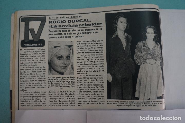 Coleccionismo de Revistas y Peri&oacute;dicos: RECORTE REPORTAJE CLIPPING DE ROCIO DURCAL REVISTA SEMANA N&ordm; 2043 PAG 22 L47
