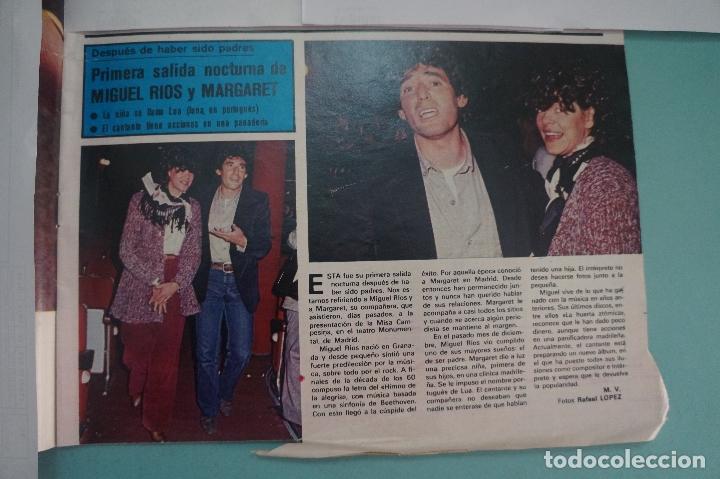 Coleccionismo de Revistas y Peri&oacute;dicos: RECORTE REPORTAJE CLIPPING DE MIGUEL RIIOS Y MARGARET REVISTA SEMANA N&ordm; 2043 PAG 41 L47