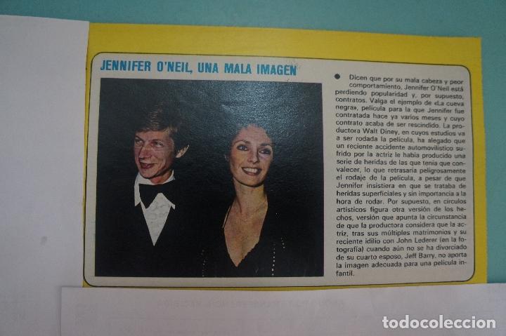 Coleccionismo de Revistas y Peri&oacute;dicos: RECORTE REPORTAJE CLIPPING DE JENNIFER O'NEIL REVISTA SEMANA N&ordm; 2043 PAG 49 L47