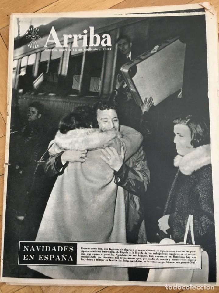 Coleccionismo de revistas y peri&oacute;dicos: ARRIBA (15-12-64) MEXICO EN MADRID AULA FEMENINA DE GIMNASIA MODERNIZACION DE RENFE