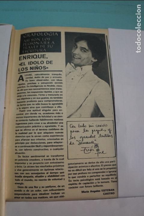 Coleccionismo de Revistas y Peri&oacute;dicos: RECORTE REPORTAJE CLIPPING DE ENRIQUE REVISTA SEMANA N&ordm; 2043 PAG 85 L47