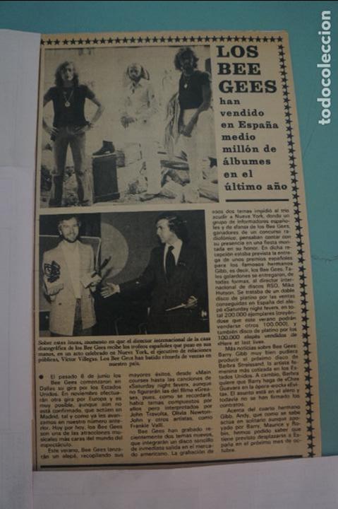 Coleccionismo de Revistas y Peri&oacute;dicos: RECORTE REPORTAJE CLIPPING DE LOS BEE GEES REVISTA SEMANA N&ordm; 2054 PAG 69