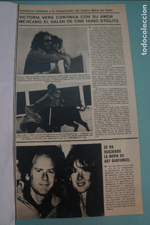 Coleccionismo de Revistas y Peri&oacute;dicos: RECORTE REPORTAJE CLIPPING DE VICTORIA VERA HUGO STIGLITZ REVISTA SEMANA N&ordm; 2054 PAG 75