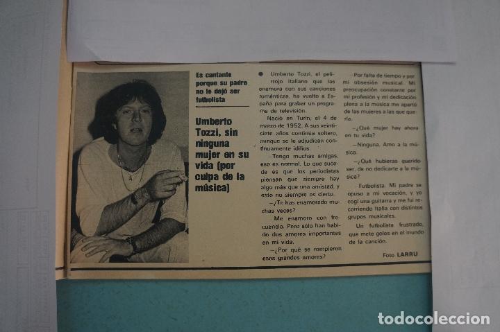 Coleccionismo de Revistas y Peri&oacute;dicos: RECORTE REPORTAJE CLIPPING DE UMBERTO TOZZI REVISTA SEMANA N&ordm; 2053 PAG 15