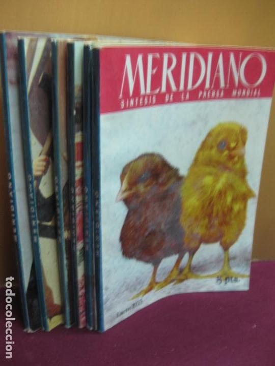 Coleccionismo de Revistas y Peri&oacute;dicos: MERIDIANO. SINTESIS DE LA PRENSA MUNDIAL LOTE DE 6 REVISTAS A&Ntilde;O 1953. VER DESCRIPCION....