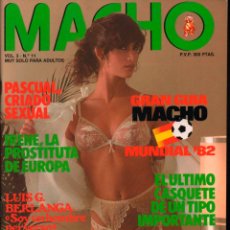 Colecionismo de Revistas e Jornais: MACHO VOL 3 Nº 11 IRENE LUIS G. BERLANGA GUIA MACHO MUNDIAL 82. Lote 135473162