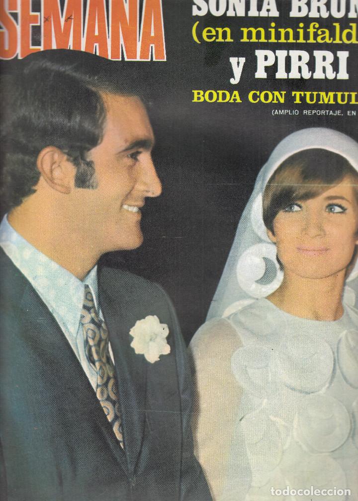 Coleccionismo de Revistas y Peri&oacute;dicos: REVISTA SEMANA N&ordm; 1531 A&Ntilde;O 1969. BODA SONIA BRUNO Y PIRRI. EMMNA PAELLA. TERASA GIMPERA. MONACO-