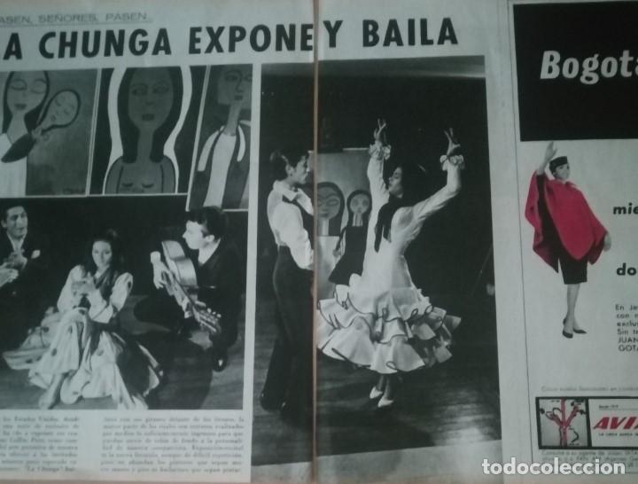 Collection Magazines and Newspapers: La Chunga en 1957 en recorte (R4312) 2 p&aacute;ginas revista Blanco y Negro ese a&ntilde;o