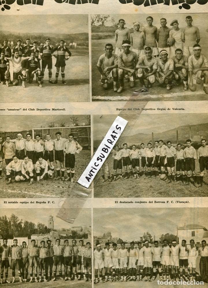 Coleccionismo de revistas y peri&oacute;dicos: REVISTA 1932 CLUB DEPORTIVO ORGIA VALENCIA BEGO&Ntilde;A ZORROZA FUTBOL CLUB ATHLETIC DE ALMERIA CARAVACA