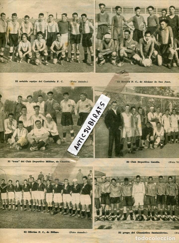 Colecionismo de Revistas e Jornais: REVISTA 1932 CANTABRIA FUTBOL CLUB RECORD ALCAZAR DE SAN JUAN DEPORTIVO CACERES GANDIA OLLERIAS