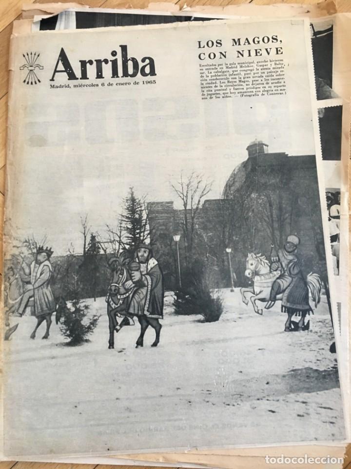 Collezionismo di Riviste e Giornali: ARRIBA (6-1-65) MADRID NEVADO RIO MANZANARES GOYA SERRANO CIBELES