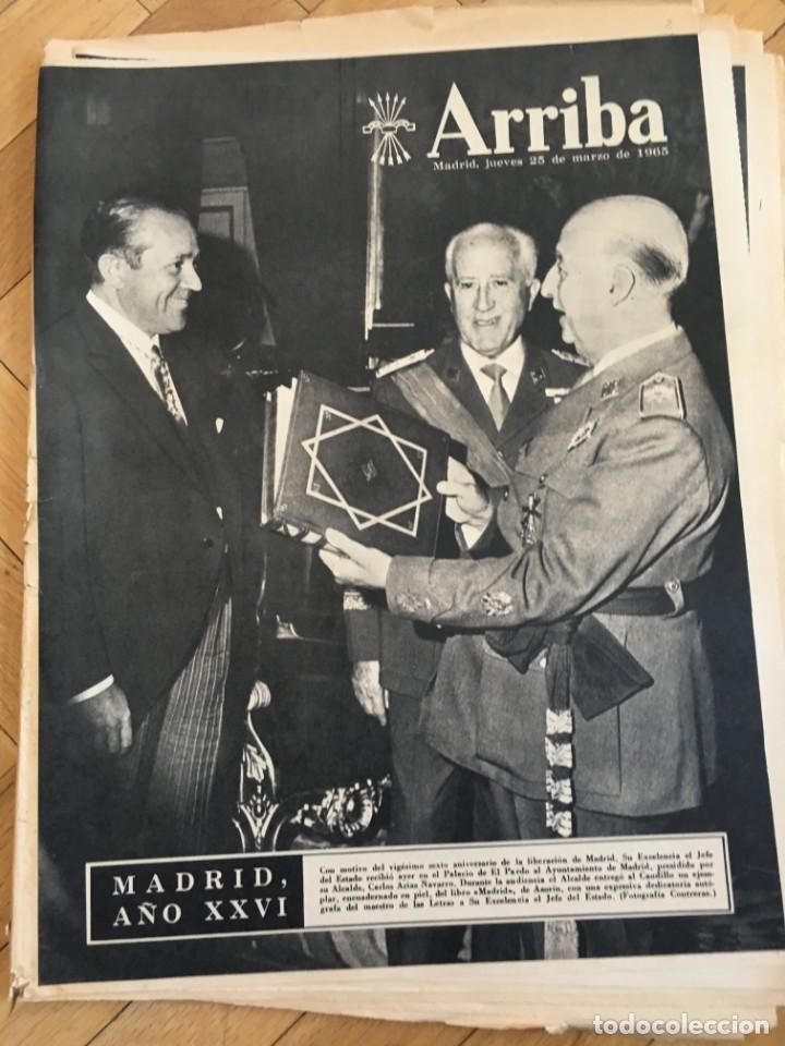 Collezionismo di Riviste e Giornali: ARRIBA (25-3-65) AUDIENCIAS EN EL PARDO GUADALAJARA HOSTAL SAN MARCOS COSMONAUTAS ESPACIO SABADELL