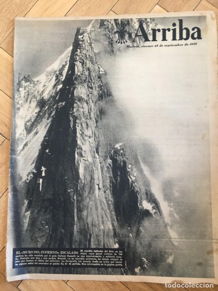 Collezionismo di Riviste e Giornali: ARRIBA (23-9-55) DRU LOS ALPES MURO DEL INFIERNO NAVIA MILLAN ASTRAY