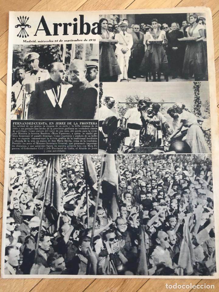 Collezionismo di Riviste e Giornali: ARRIBA (14-9-55) FERNADEZ CUESTA JEREZ CERCEDILLA EN FIESTAS R. MADRID CELTA ORIO VALLADOLID
