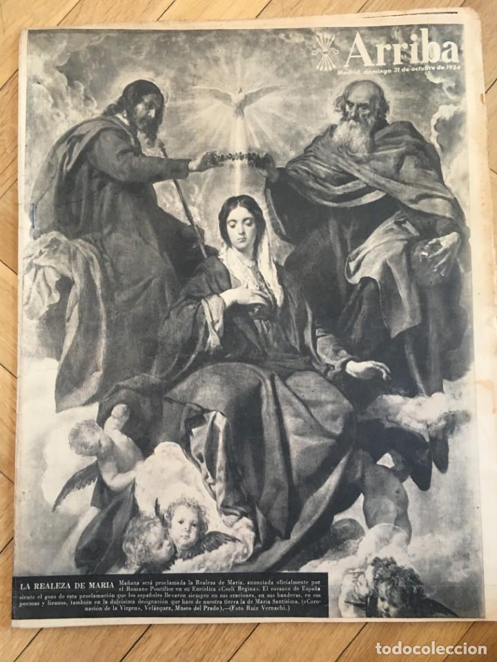 Collezionismo di Riviste e Giornali: ARRIBA (13-10-54) REALEZA DE MARIA EUGENIO MONTES SANABRIA RIO CARRION ALBARRACIN