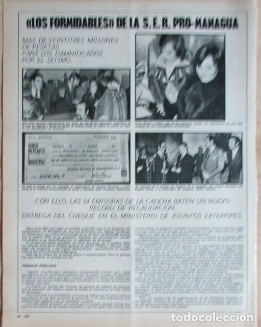 Coleccionismo de Revistas y Peri&oacute;dicos: RECORTE ACTUALIDAD ESPA&Ntilde;OLA N&ordm; 1100 1973 LOS FORMIDABLES DE LA SER. ROCIO DURCAL, JUNIOR, MARI TRINI